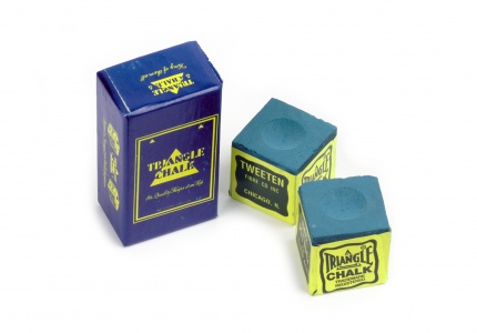Billiard Chalk Triangle - blue, 2-pack