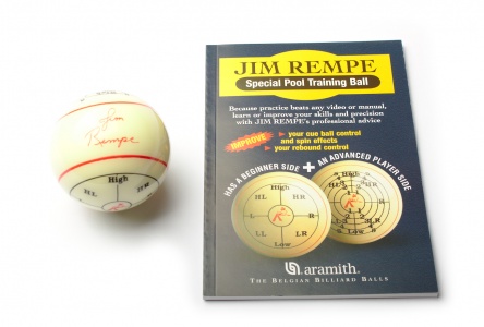 Billiard Ball Aramith® - Jim Rempe - Training, pool, incl. DVD