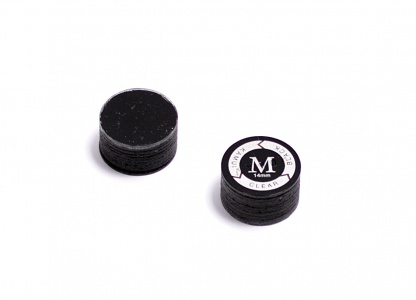 Klebeleder Kamui Mehrschicht - Black - M - CLEAR - 14 mm, 1 Stück