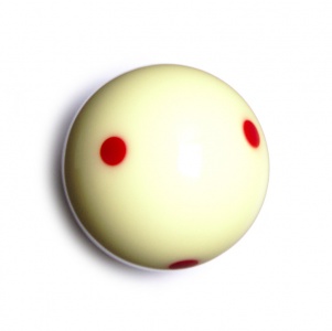Billiard Ball Aramith® - Super Aramith® Pro - white with red dots, pool