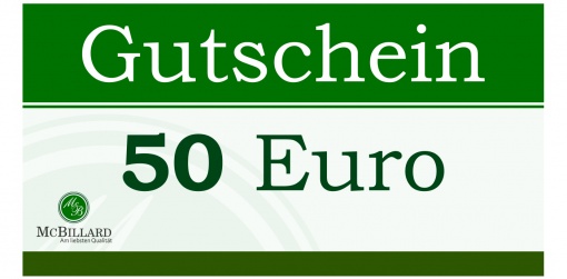  McBillard - Gutschein, 50 Euro