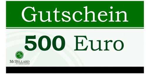  McBillard - Gutschein, 500 Euro