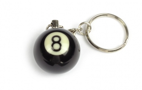 Key Fob - Pool ball - No. 8
