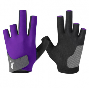 Billiard Glove - flow PrimeGrip Pro - 5 Fingers, Purple, Left, S