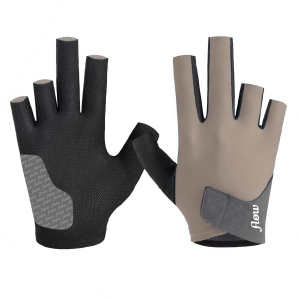 Billiard Glove - flow PrimeGrip Pro - 5 Fingers, Sand, Right, XL