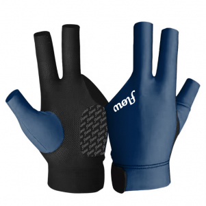 Billiard Glove - flow PrimeGrip Plus - 3 Fingers, Blue, Left, S