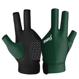 Billiard Glove - flow PrimeGrip Plus - 3 Fingers, Green, Left, M