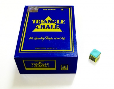 Billiard Chalk Triangle - green, 144-pack