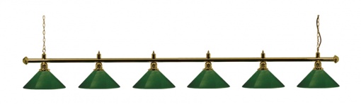 Billiard Lighting - London - brass/green, long