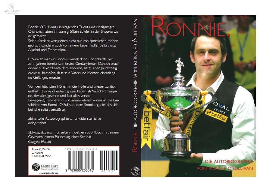Ronnie deutsch gebundenes Buch Ronnie O'Sullivan Autobiographie 