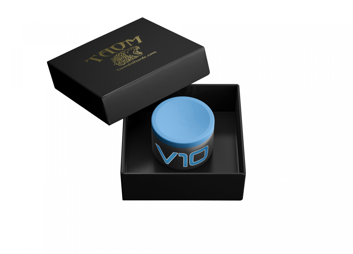 Billiard Chalk TAOM - V10, blue - 1 piece