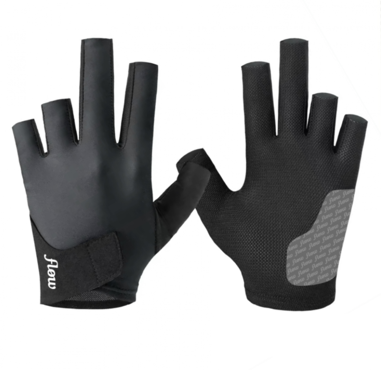 Billiard Glove - flow PrimeGrip Pro - 5 Fingers, Black, Left, S