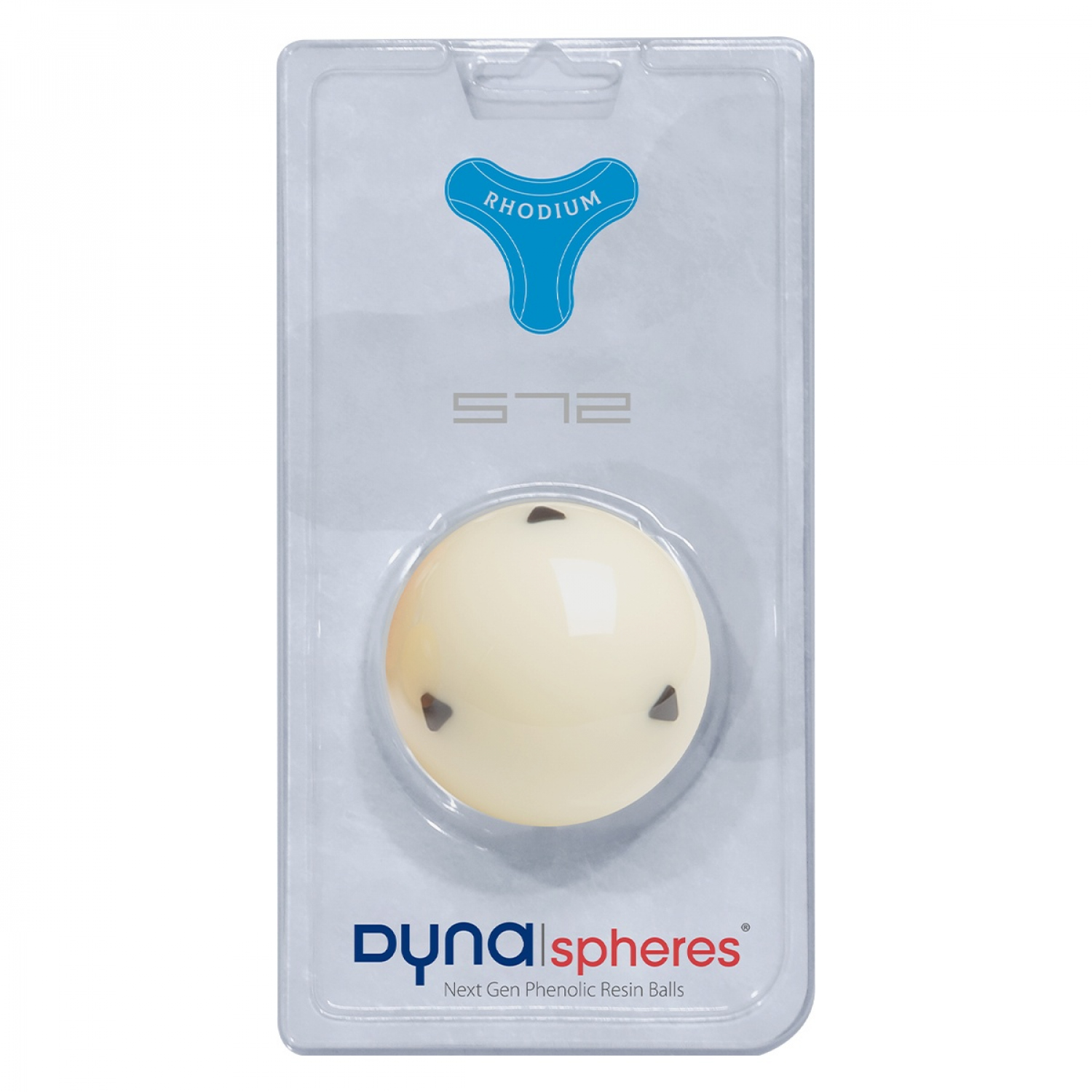 Billiard Ball Dynaspheres - cue ball Rhodium 572