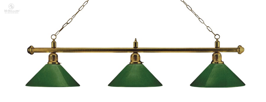 Billiard Lighting - London - brass/green