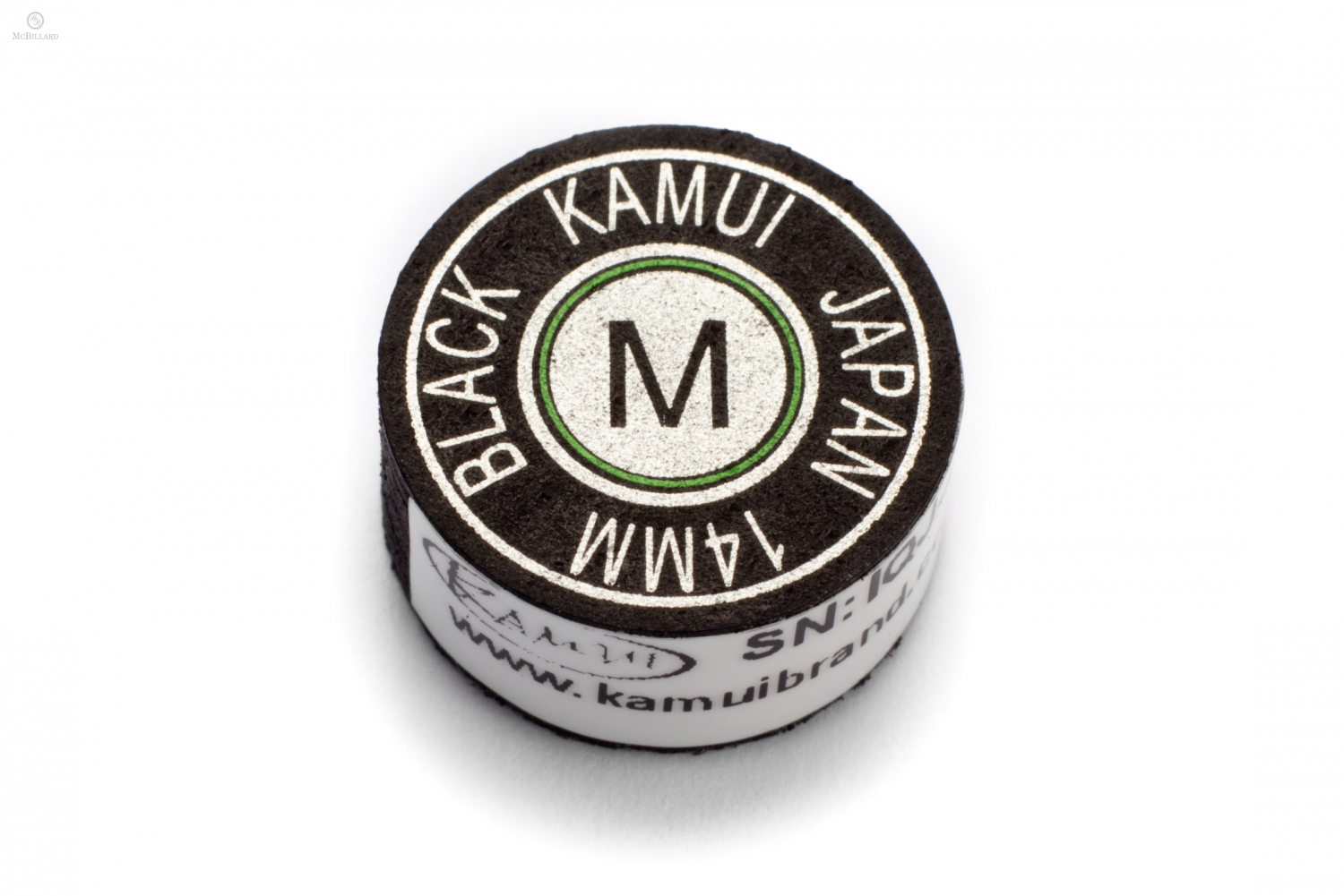 Klebeleder Kamui Mehrschicht - Black - M - 14 mm, 1 Stück